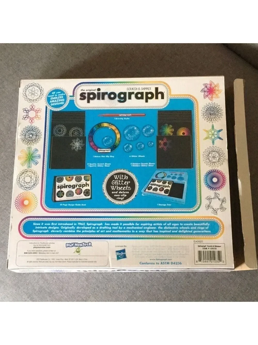 The original Spirograph game scratch & shimmer create amazing art